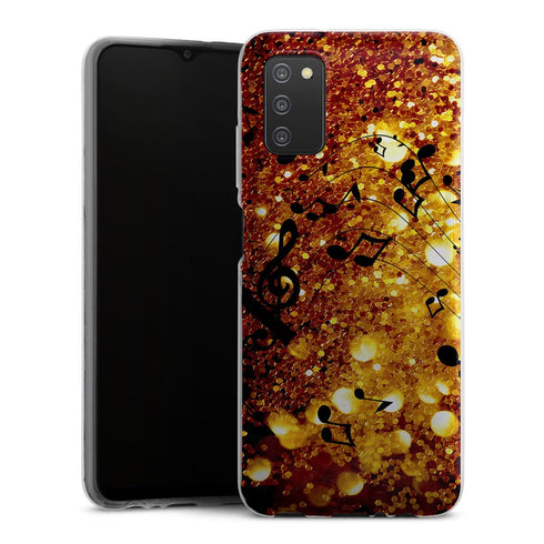 Coque Samsung A03S Golden Music