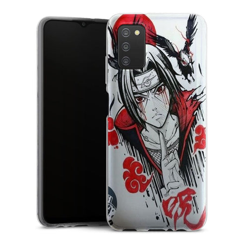 Coque Samsung Galaxy A03S itachi blood eyes raven akatsuki
