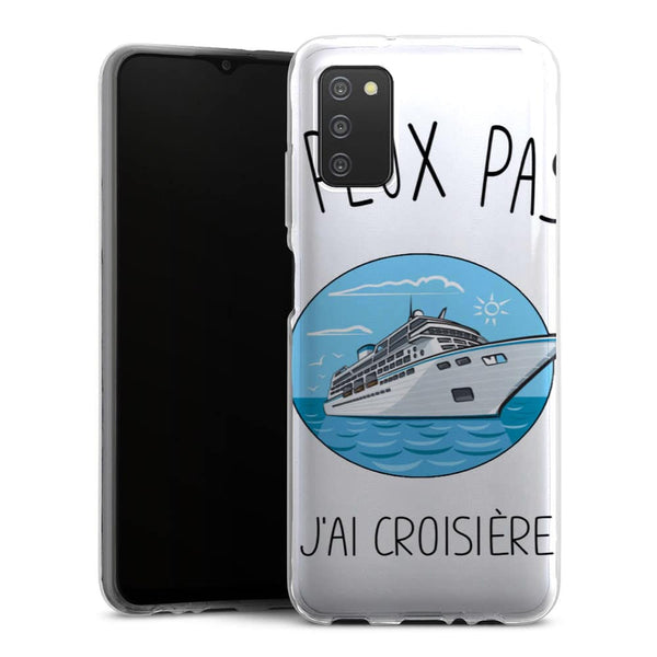 Coque Samsung Galaxy A03S Je Peux pas J'ai Croisiere Bateau