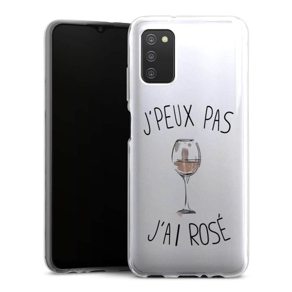 Coque Samsung A03S Je peux pas j'ai rosé
