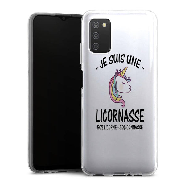 Coque Samsung A03S Je suis une Licornasse