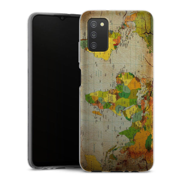 Coque Samsung Galaxy A03S Mappemonde