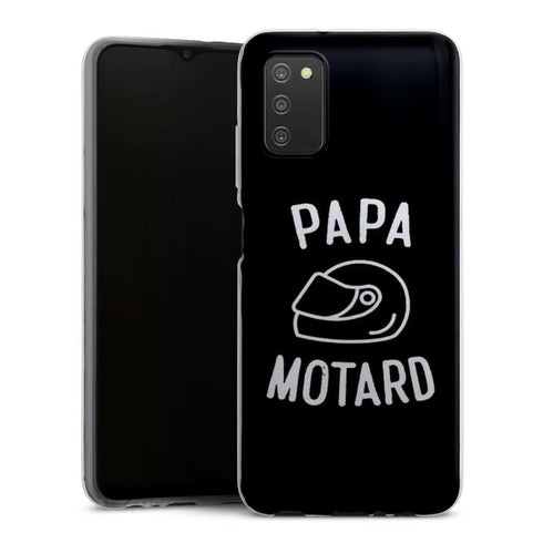Coque Samsung Galaxy A03S Papa Motard Passion