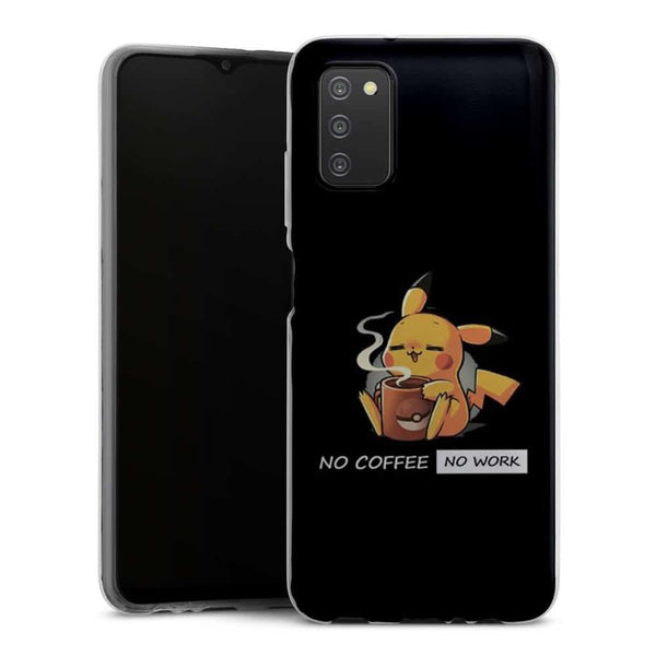 Coque Samsung A03S Pikachu Coffee Addict