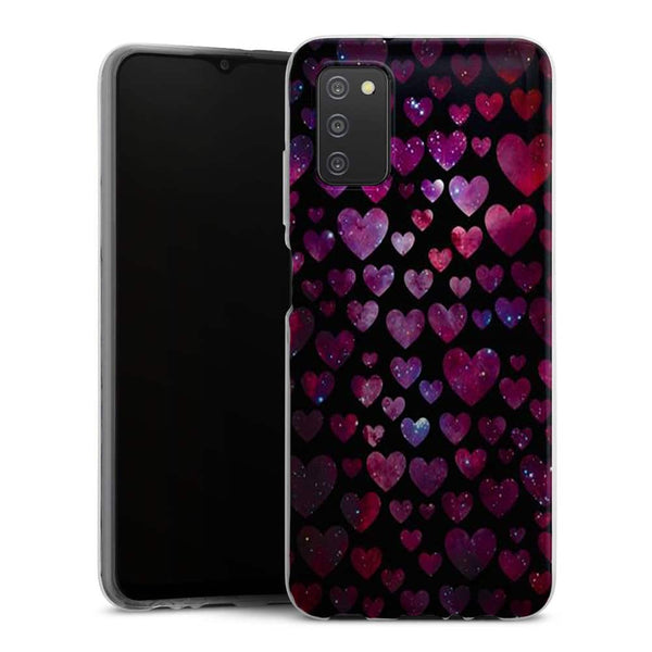 Coque Samsung Galaxy A03S Space Hearts
