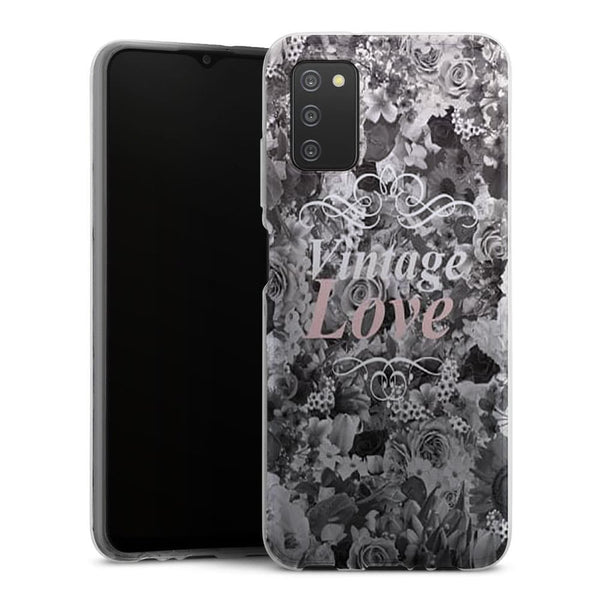 Coque Samsung Galaxy A03S Vintage love in black and white