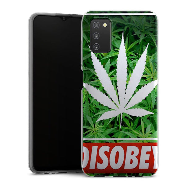 Coque Samsung Galaxy A03S Weed Cannabis Disobey