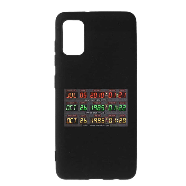 Achat Coque Time Machine Samsung a41, pour fan de Marty Mc Fly ou Emmet Brown Back to the Futur