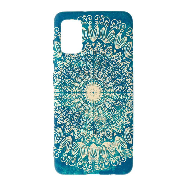 Coque blue organic boho mandala pour Samsung A41
