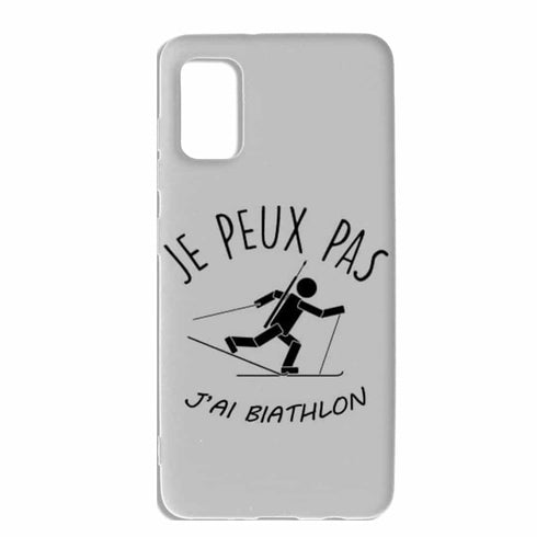 Coque je peux pas j'ai biathlon Samsung A41