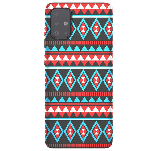 Coque Aztec Rouge Bleu Samsung A51