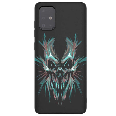 Coque incassable samsung a51 Dark Skull Allien