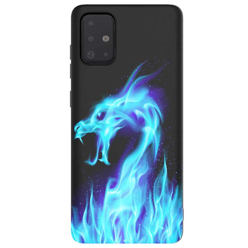Coque Samsung Galaxy a51 originale Dragon Electrique Bleu