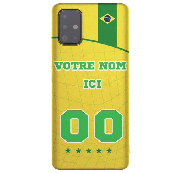 Personnalise ta Coque Seleção Bresil Foot Samsung A51