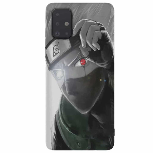 Kakashi Eye, Coque incassable samsung a51 dessin Animé