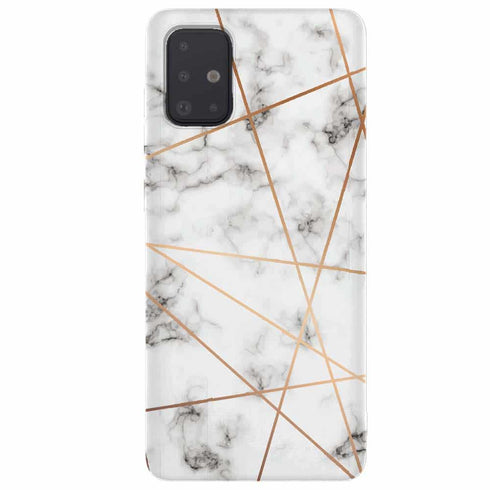 Coque samsung a51 marbre gold