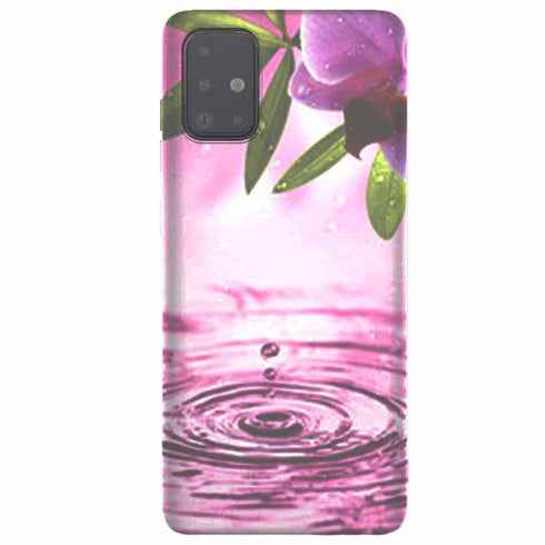 Coque samsung a51 antichoc Orchidées Roses