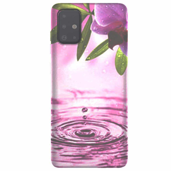 Coque samsung a51 antichoc Orchidées Roses