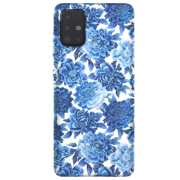 Coque Pivoine And Blue Love Samsung A51