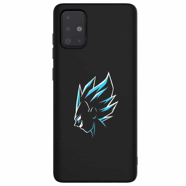 Coque en silicone pour galaxy a51 Vegeta Bleu