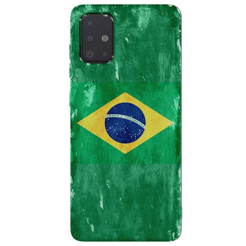 Drapeau Bresilien, Coque Samsung Galaxy A51 Bresil