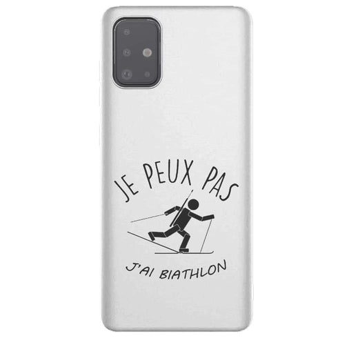 Coque je peux pas j'ai biathlon Samsung A51