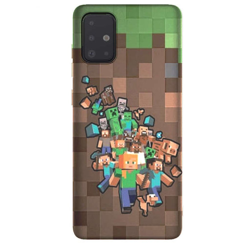 Minecraft Creeper | Coque en Silicone | Tpu Antichocs | Protection Compatible Samsung, iPhone, Huawei | Verre - MaCoquePerso