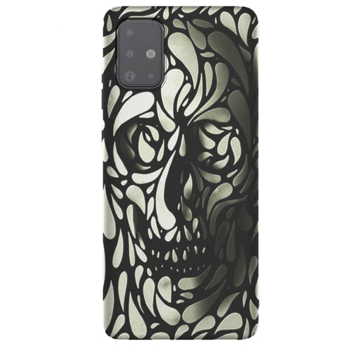 Coque skull white black Samsung A51