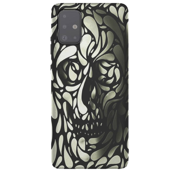 Coque skull white black Samsung A51