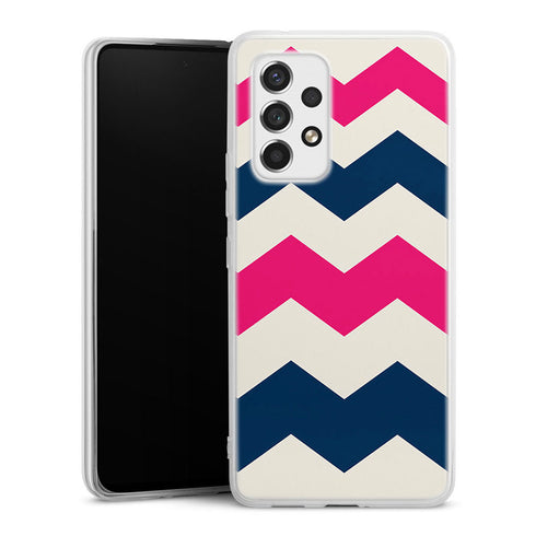 Coque pour Samsung A53 5G Zig Zag Rose
