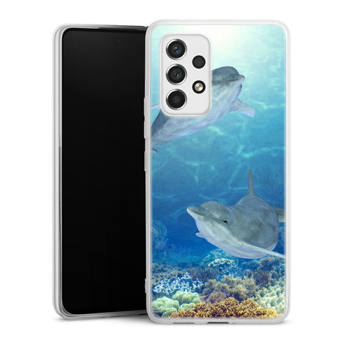 Coque Samsung Galaxy A53 5G Dauphins-Heureux