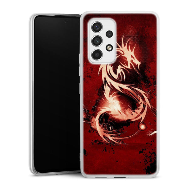 Coque pour Samsung A53 5G Dragon Rouge