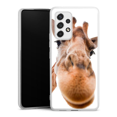 Coque Samsung Galaxy A53 5G Drôle de Girafe