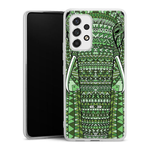 Coque Samsung Galaxy A53 5G Elephant Vert Azteque