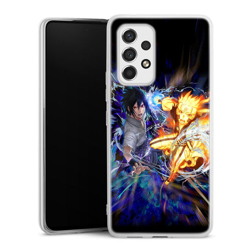 coque samsung A53 5G Fight Naruto Sasuke