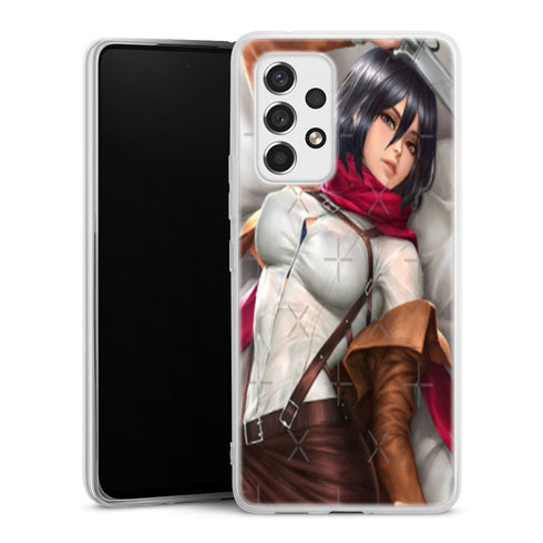coque samsung a53 5g Mikasa Attack on Titan filles sexy beau cul