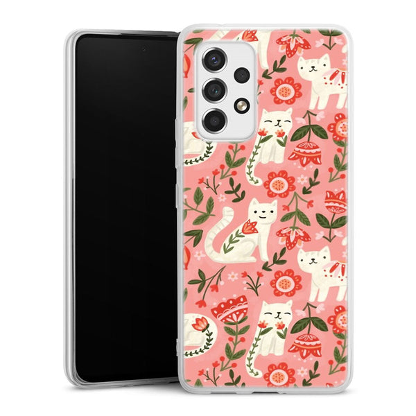Coque Samsung Galaxy A53 5G Motif de chat folklorique