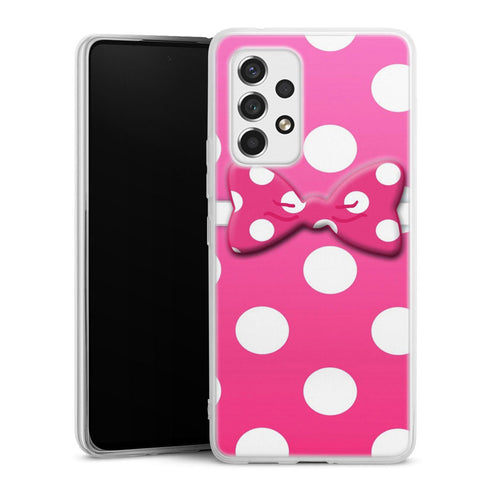 Coque pour Samsung A53 5G Minnie Noeud Rose