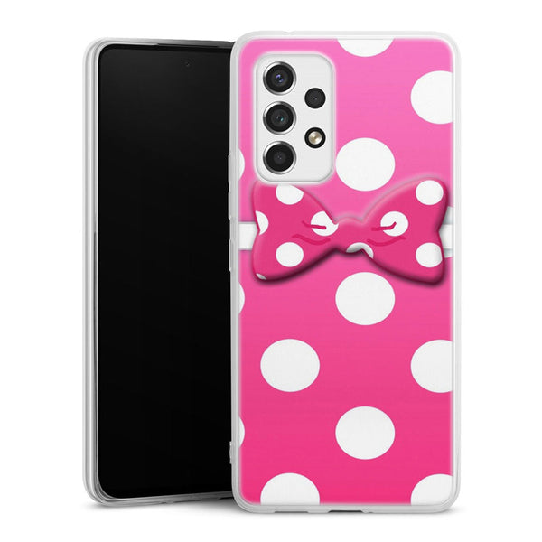 Coque pour Samsung A53 5G Minnie Noeud Rose