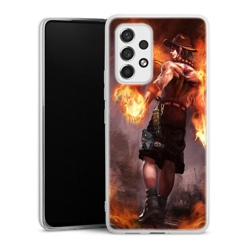 coque samsung a53 5g One Piece Ace Fire