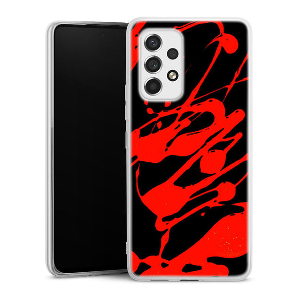 Coque pour Samsung A53 5G Paint Slpash Rouge