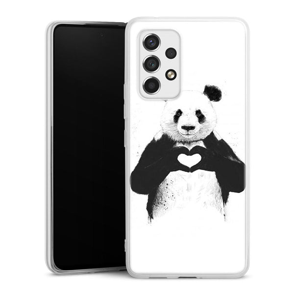 Coque Samsung Galaxy A53 5G Panda Love