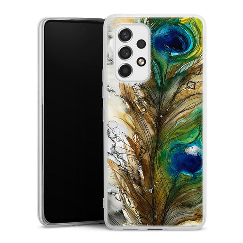 Coque Samsung Galaxy A53 5G Plume de Paon