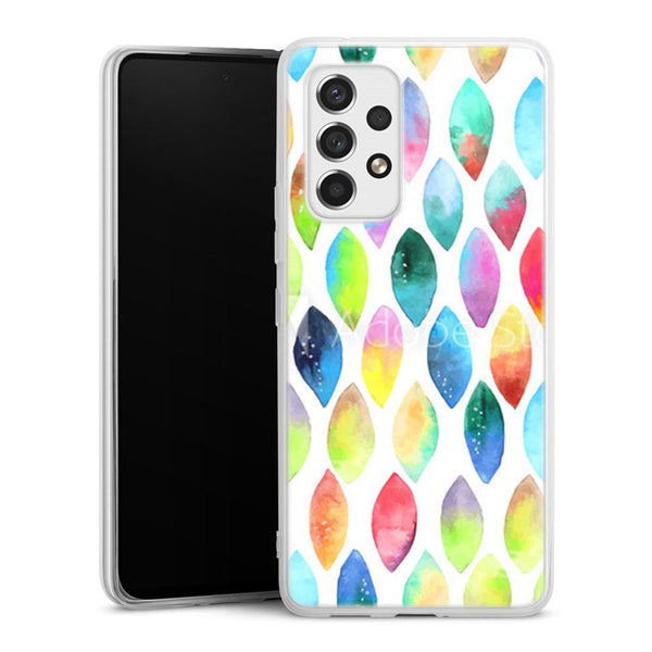 Coque A53 5G Plumes Watercolors pour Samsung galaxy