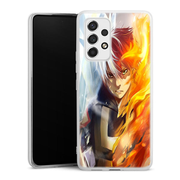 coque samsung a53 5g Shoto Todoroki ice and fire