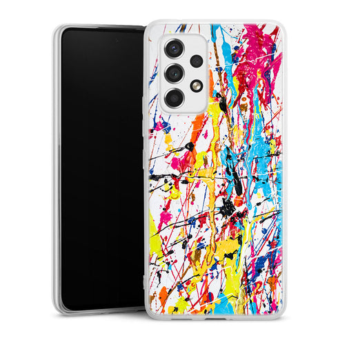Coque pour Samsung A53 5G Splash Paint Arc en ciel