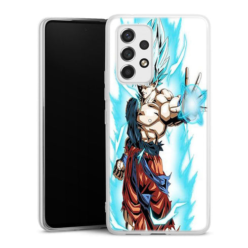 coque samsung A53 5G Super Sayan Bleu