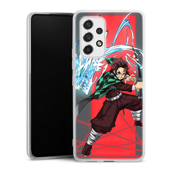 coque samsung A53 5G Tanjiro Dragon Phone