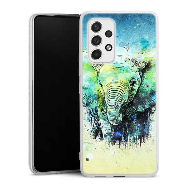 Coque Samsung Galaxy A53 5G Water Color Elephant