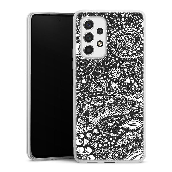 Coque pour Samsung A53 5G Aztec bw handmade
